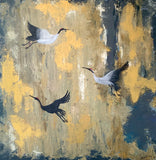 Golden Flight (80x80cm)