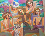 Pink garden (92x73cm)