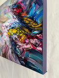 An Echo of Summer (50x50cm) - Danish Gallery - Moderne, abstrakte malerier. Online galleri med original, unik kunst til din bolig. 