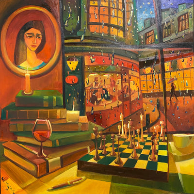 Tag et regntjek (80x80cm)