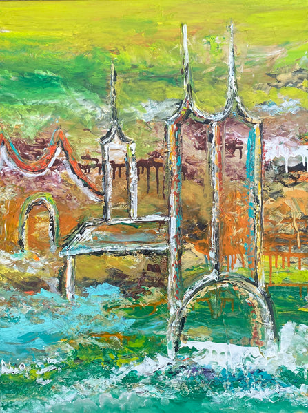 Roskilde in green (60x80cm)