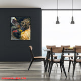 Where the gaze rests (50x60cm) - Danish Gallery - Moderne, abstrakte malerier. Online galleri med original, unik kunst til din bolig. 