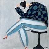 Bordeaux shoes (30x30cm)