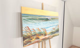 Orange calmness (120x70cm) - Danish Gallery - Moderne, abstrakte malerier. Online galleri med original, unik kunst til din bolig. 