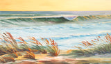 Orange calmness (120x70cm) - Danish Gallery - Moderne, abstrakte malerier. Online galleri med original, unik kunst til din bolig. 