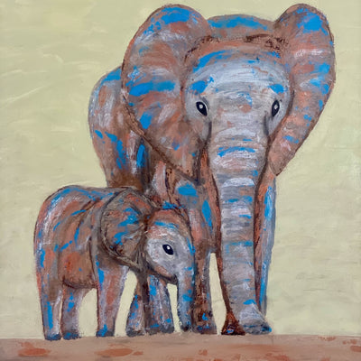 Elefanter (60x80cm)