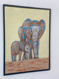 Elephants  (60x80cm)