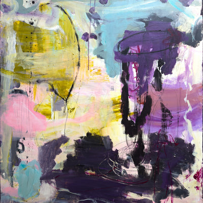 Lev lykkeligt (90x100cm)