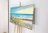Enchanting seaside (120x70cm) - Danish Gallery - Moderne, abstrakte malerier. Online galleri med original, unik kunst til din bolig. 