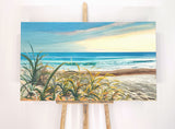 Enchanting seaside (120x70cm) - Danish Gallery - Moderne, abstrakte malerier. Online galleri med original, unik kunst til din bolig. 