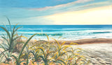 Enchanting seaside (120x70cm) - Danish Gallery - Moderne, abstrakte malerier. Online galleri med original, unik kunst til din bolig. 
