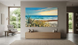 Enchanting seaside (120x70cm) - Danish Gallery - Moderne, abstrakte malerier. Online galleri med original, unik kunst til din bolig. 