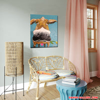 Cow with dandelion (40x50cm)