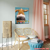 Cow with dandelion (40x50cm)