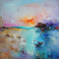 Blue summer (100x100cm)