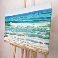 In holiday waves (90x60cm)