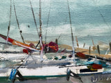 Boats on the pier (65x50cm)