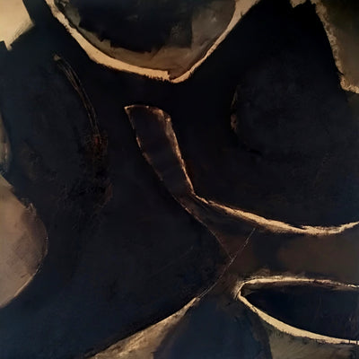 Figurer i sort (122x122cm)