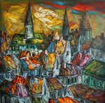 Golden Roofs (100x100cm)