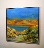 Evening light to the west (90x90cm)