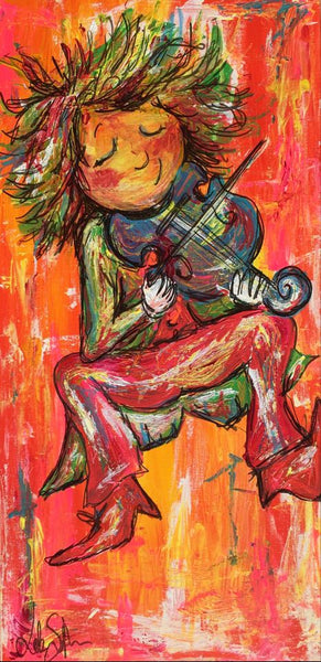 Dancing violin (35x70cm)