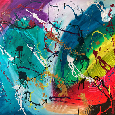 Afslutning på en høj tone (150x120cm)