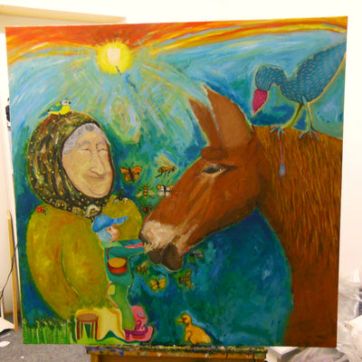 Hestehviskeren (100x100cm)