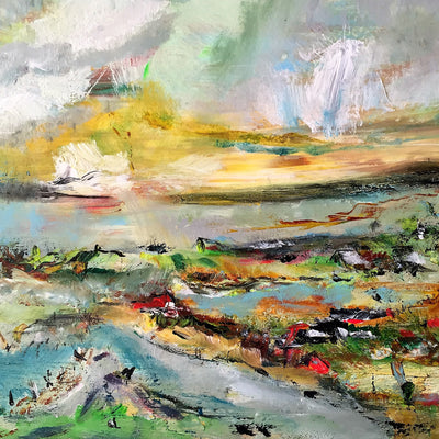 Landskabskomposition nr. 2323 (50x40cm)