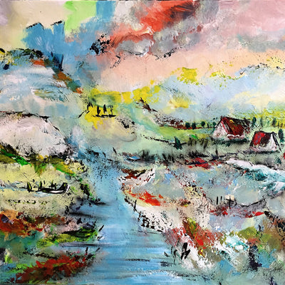 Landskabskomposition nr. 2331 (80x60cm)