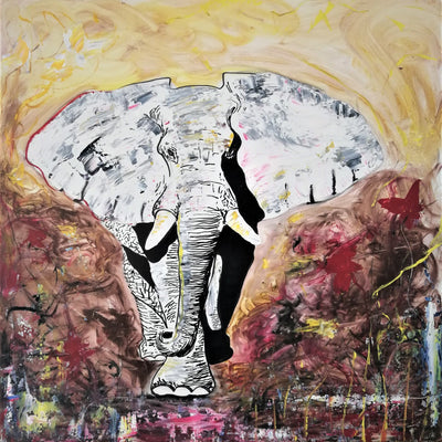 Elefant (80x80cm)