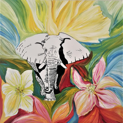 Elefant (80x80cm)
