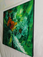 Emerald Reflection (60x60cm)