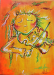 Violin in yellow (40x50cm)