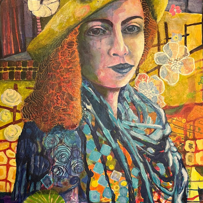 Min gule hat (50x90cm)