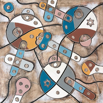 Pianeti - oprindelsens abstraktisme (80x80cm)