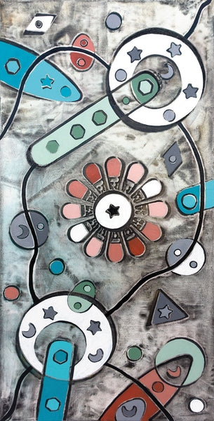 Stella nera - abstractism of the origins (40x80cm)