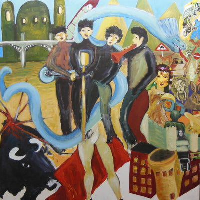 Rockbandet (150x150cm)