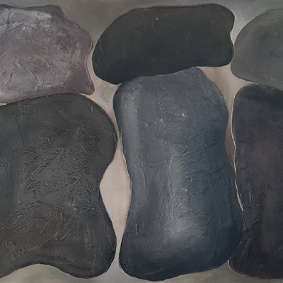 Hjerte af sten (80x60cm)