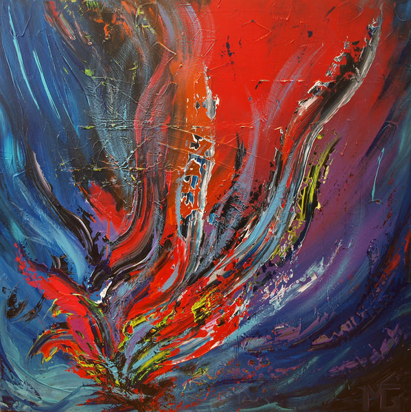 Abstract spartel 12 (100x100cm)