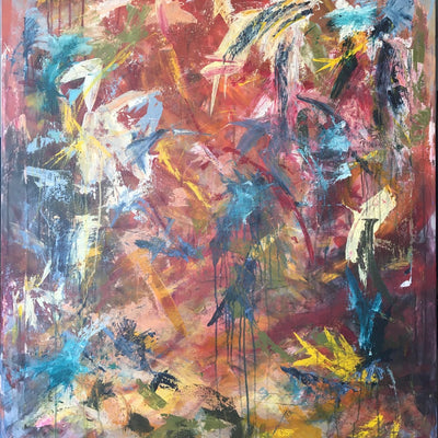 Blomster (100x120cm)