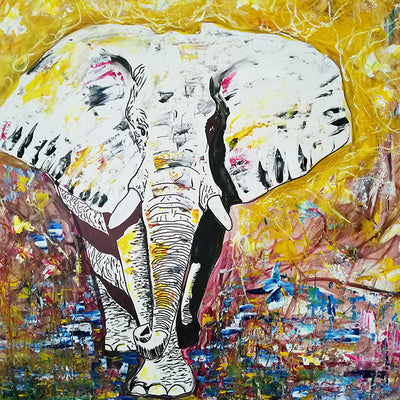 Elefant (120x100 cm)