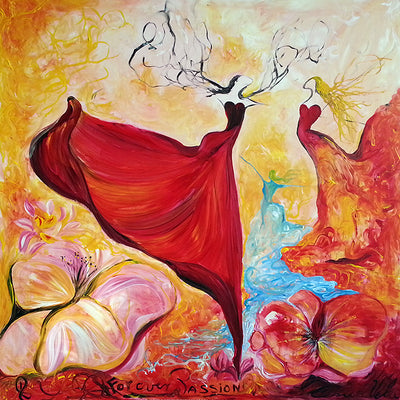 Evig passion (100x100 cm)