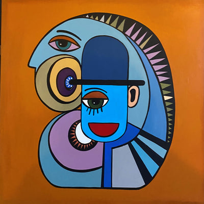 Manden i mig (80x80 cm)