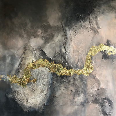 Guld er for vindere (100x100 cm)